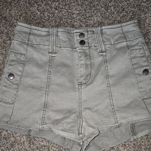 Hollister Stylish Green Women's Shorts